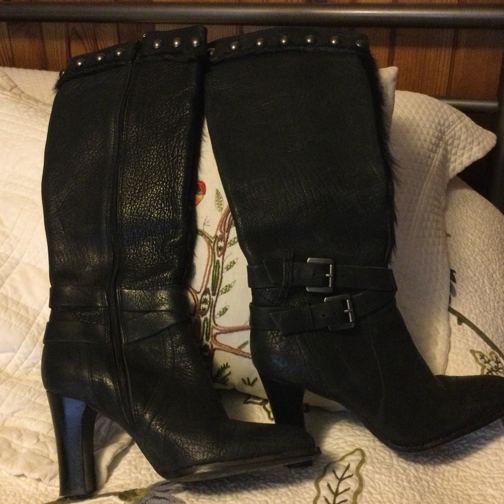 Apepazza Leather Boots Size 8 1/2
